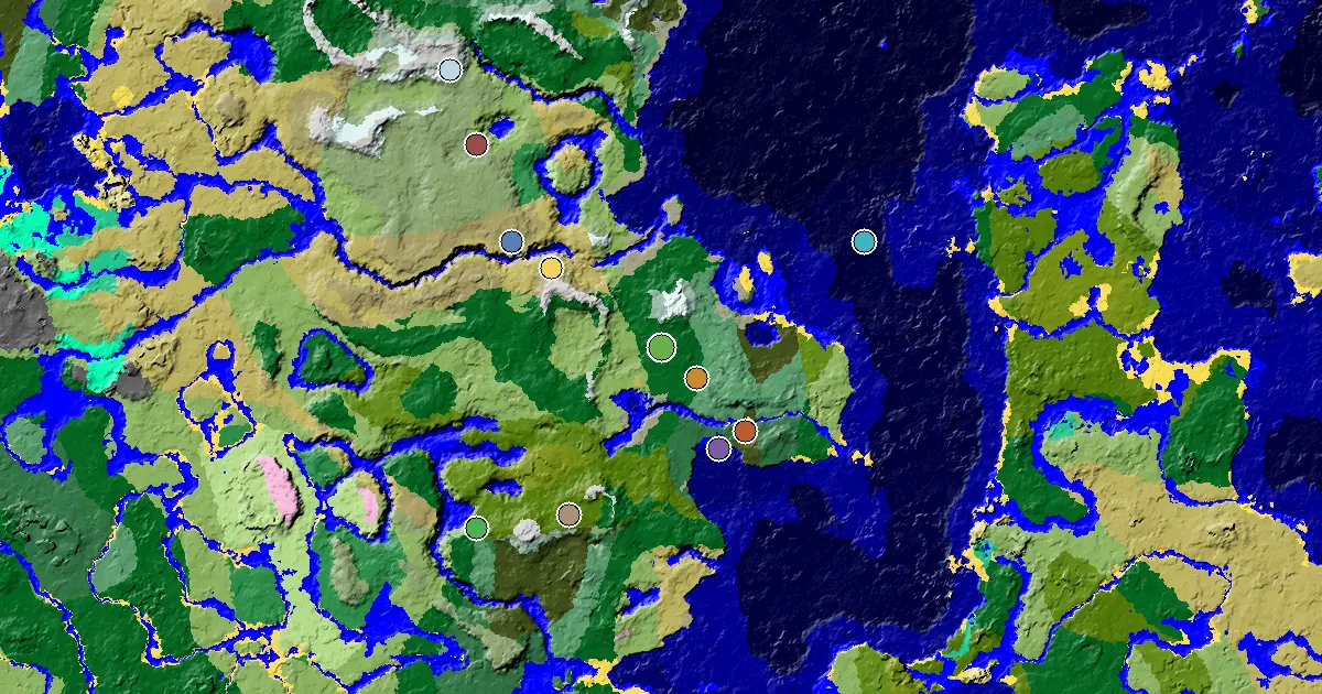 Forest Spawn — a Woodland Mansion Nearby — biome and structure map