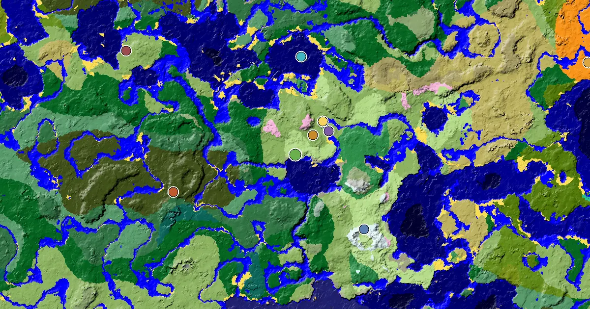 a Mansion Within Reach Near a Sunflower Plains Spawn — biome and structure map