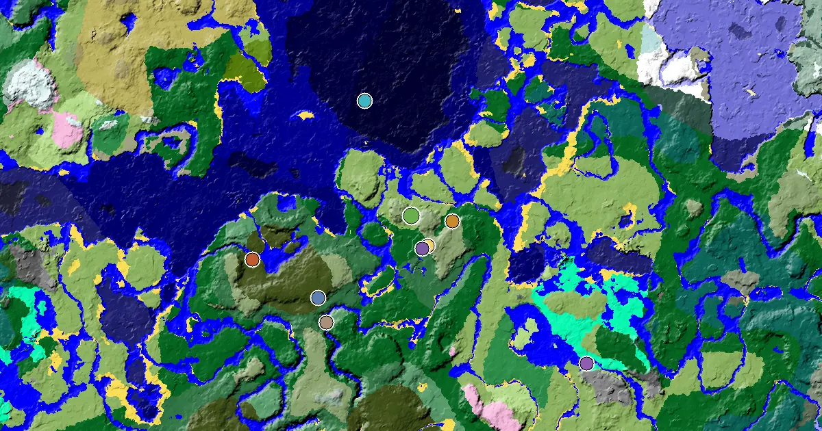 Minecraft Plains Seed: a Mansion Within Reach — biome and structure map