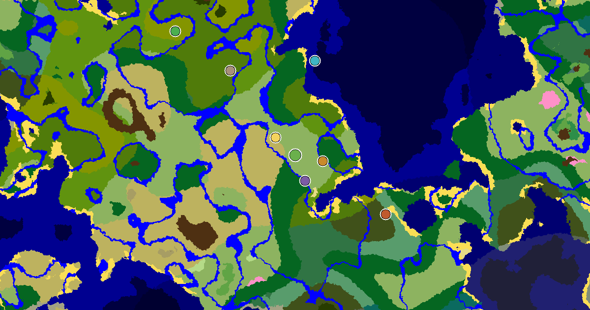 Plains Seed With a Mansion Within Reach — biome and structure map