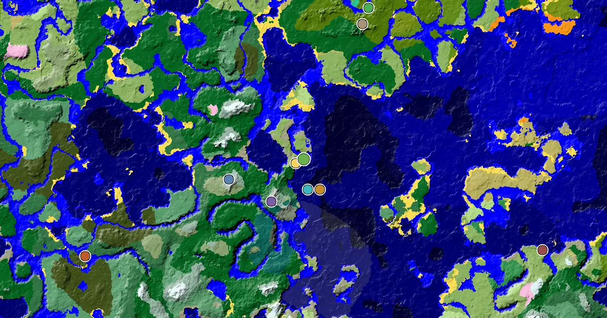a Village at Spawn Near a Plains Spawn — biome and structure map