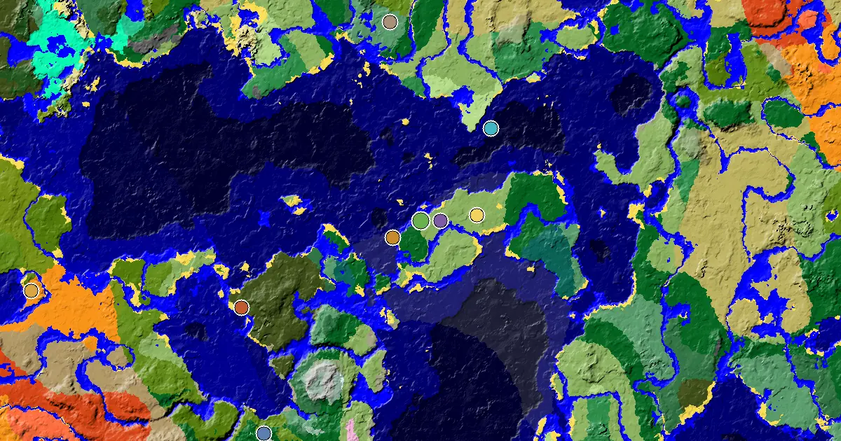 Minecraft Plains Seed: a Mansion Within Reach — biome and structure map