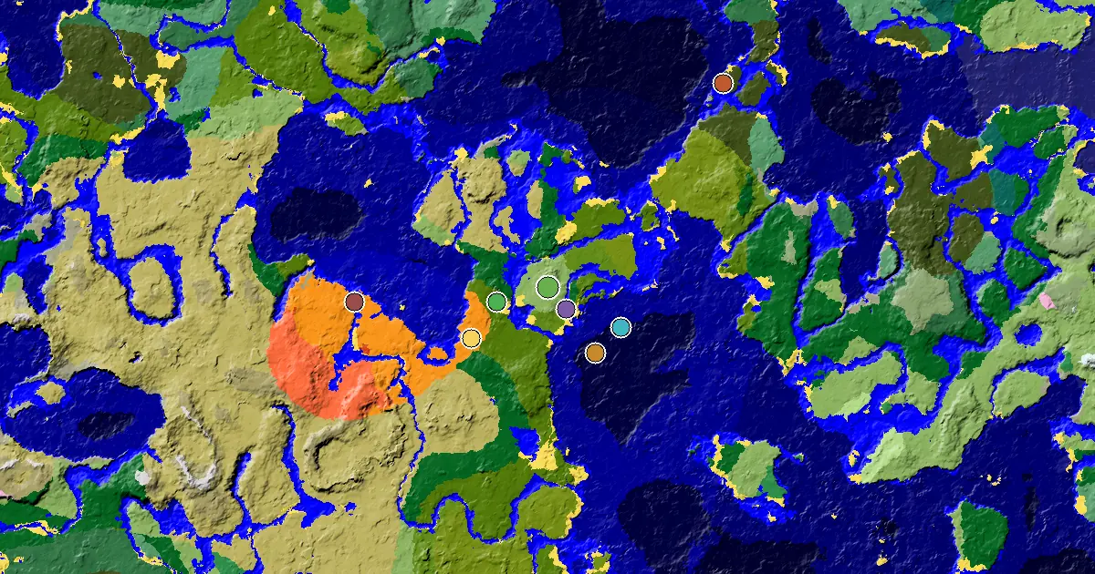 a Mansion Within Reach Near a Plains Spawn — biome and structure map around spawn