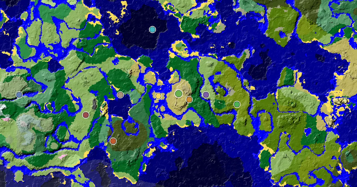 Minecraft Savanna Seed: a Mansion Within Reach — biome and structure map