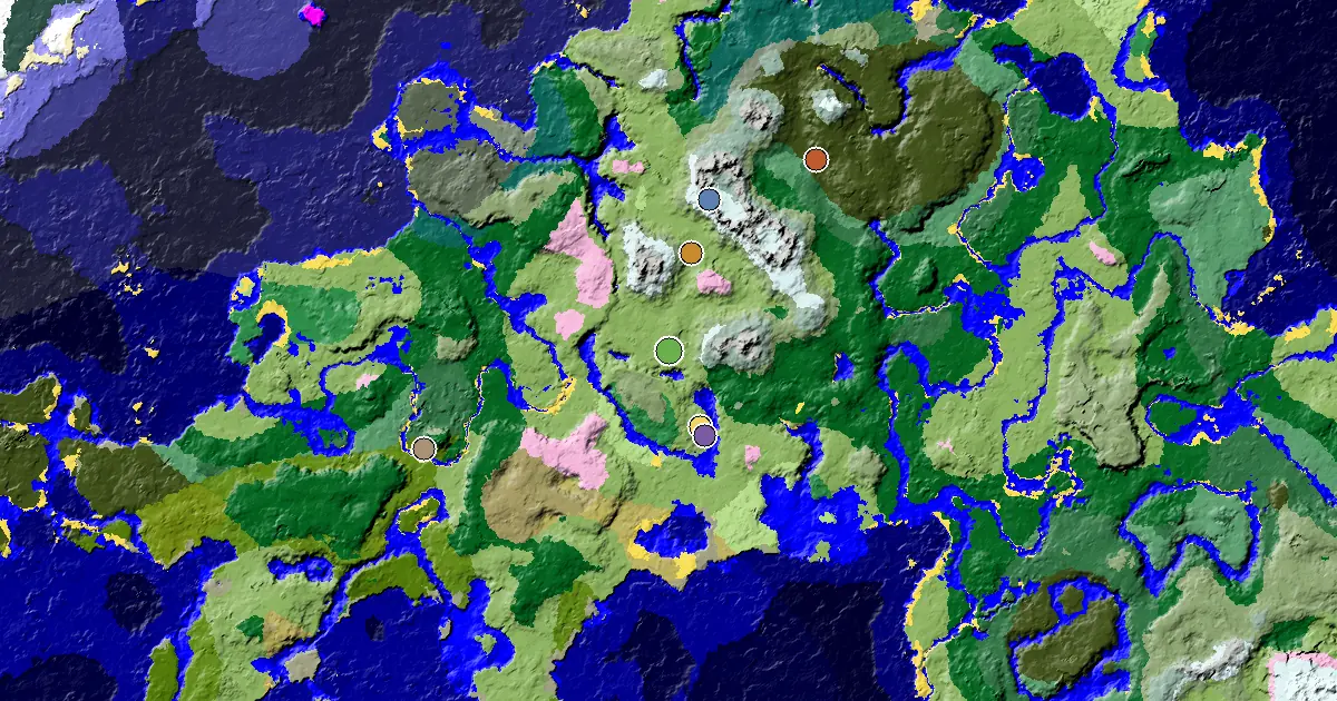 a Mansion Within Reach Near a Plains Spawn — biome and structure map