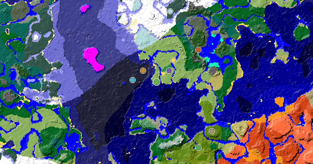 Plains Seed With a Mansion Within Reach — biome and structure map