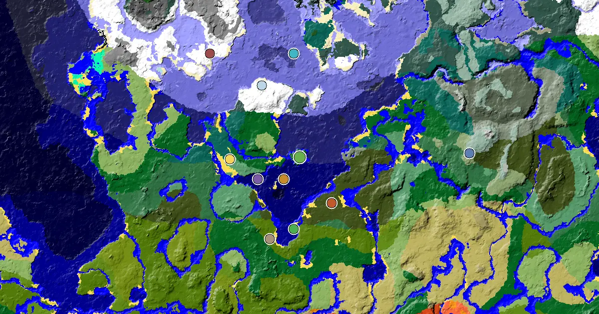 Forest Spawn — a Woodland Mansion Nearby — biome and structure map