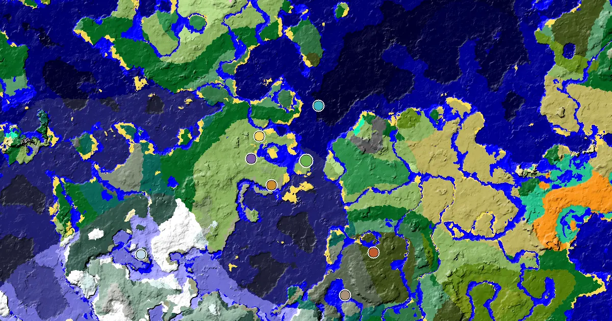 Plains Seed With a Mansion Within Reach — biome and structure map