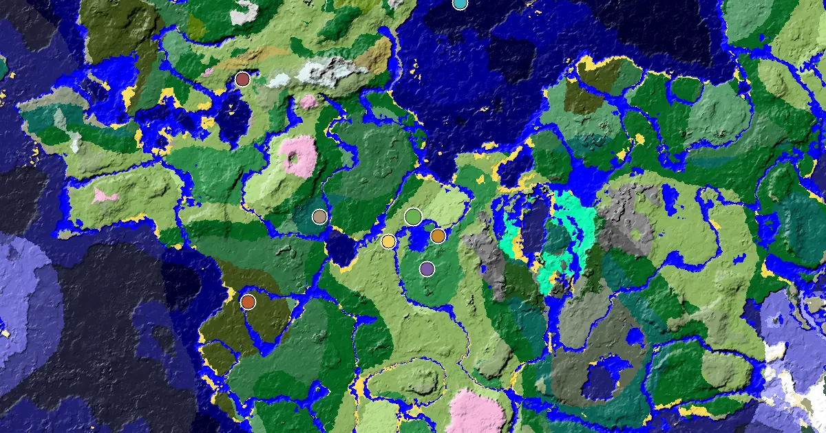 Minecraft Plains Seed: a Mansion Within Reach — biome and structure map