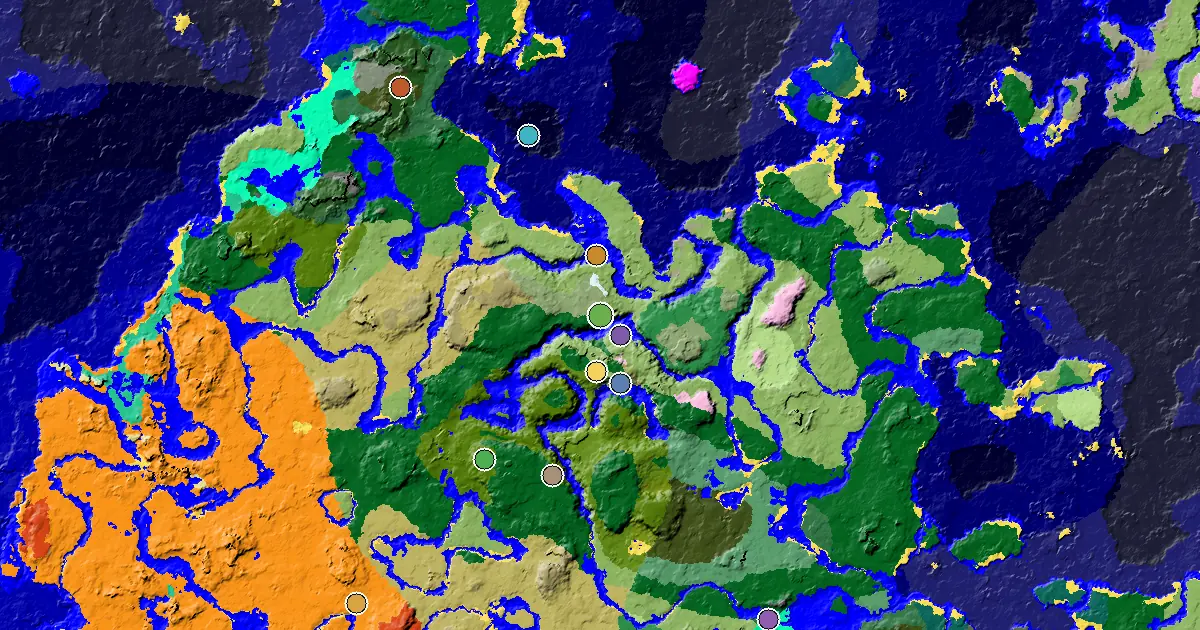 an Ancient City Under Spawn Near a Plains Spawn — biome and structure map
