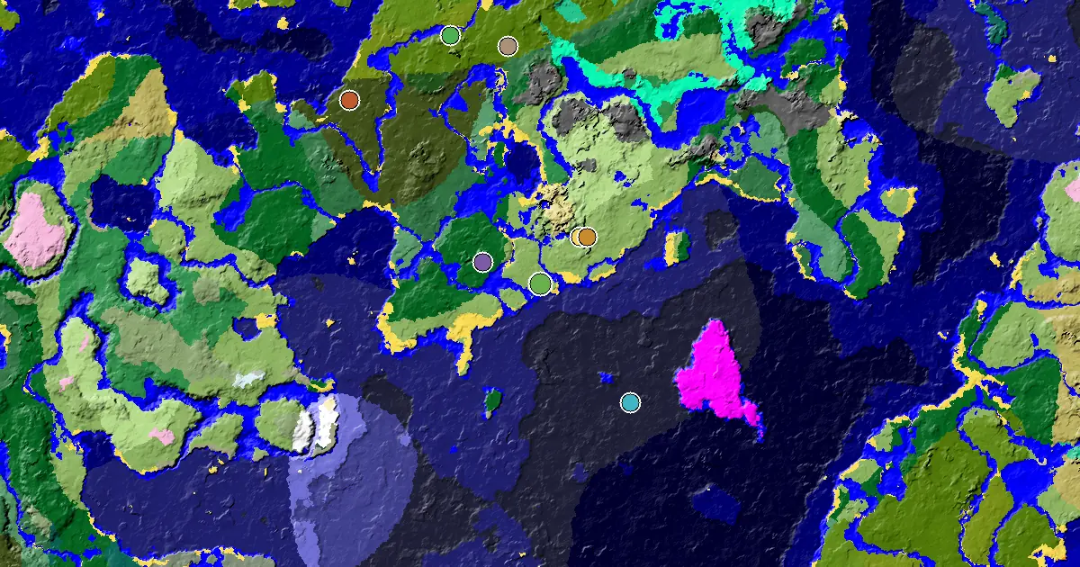 Minecraft Plains Seed: a Mansion Within Reach — biome and structure map