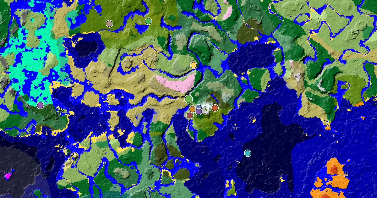 a Woodland Mansion Nearby Near a Savanna Spawn — biome and structure map