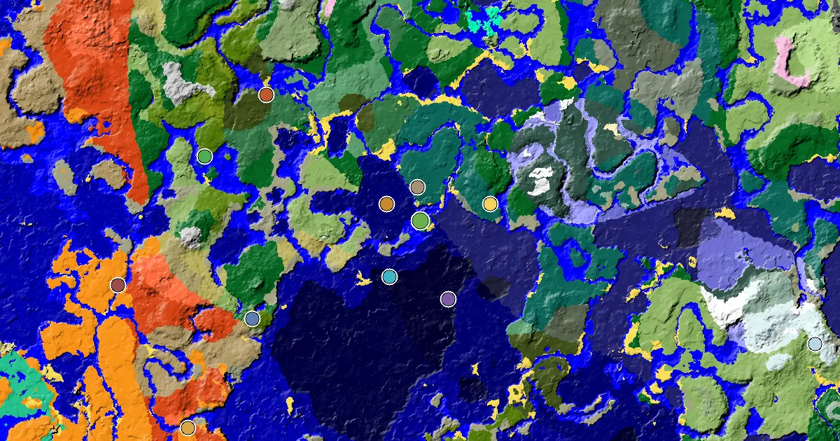 a Mansion Within Reach Near a Forest Spawn — biome and structure map