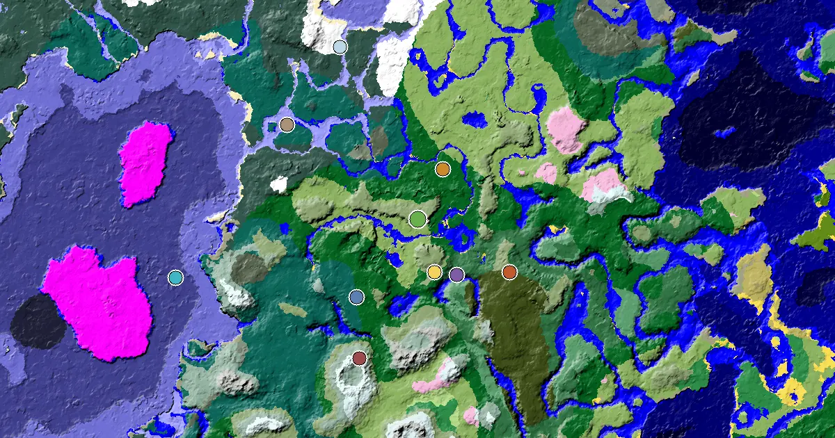 Dripstone Caves Spawn — a Mansion Within Reach — biome and structure map