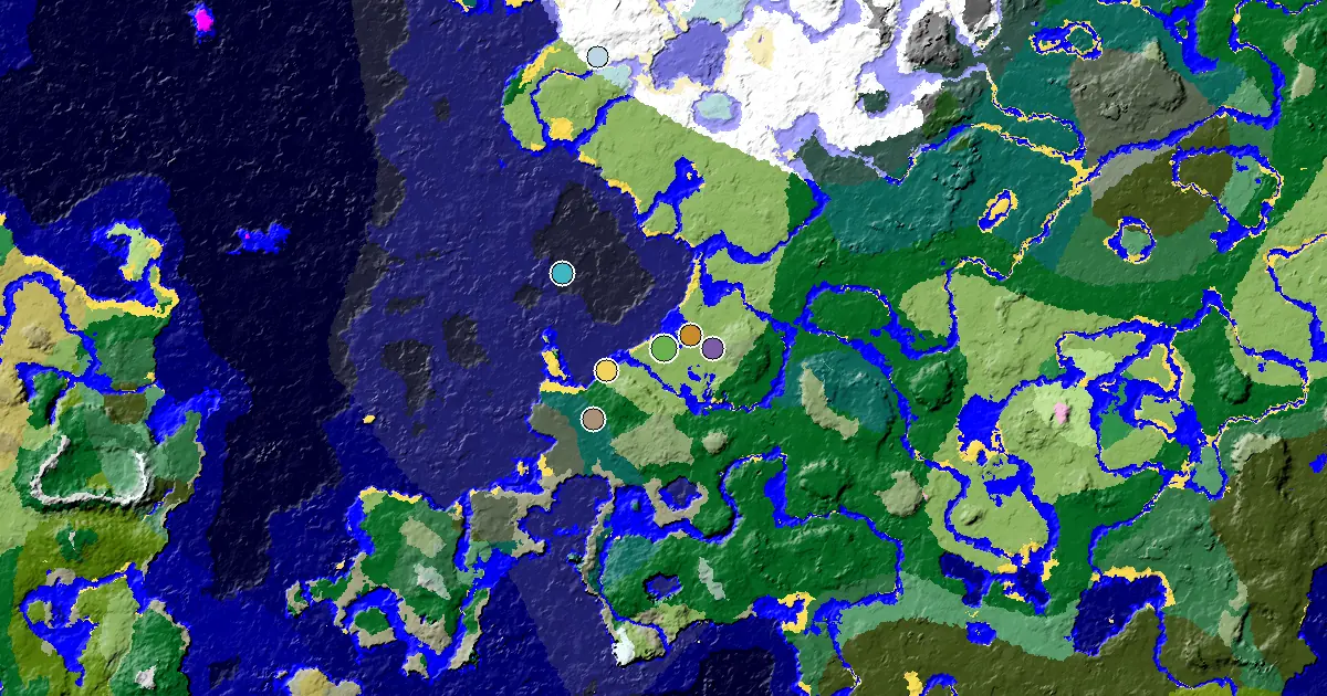 Minecraft Plains Seed: a Trial Chamber by Spawn — biome and structure map around spawn