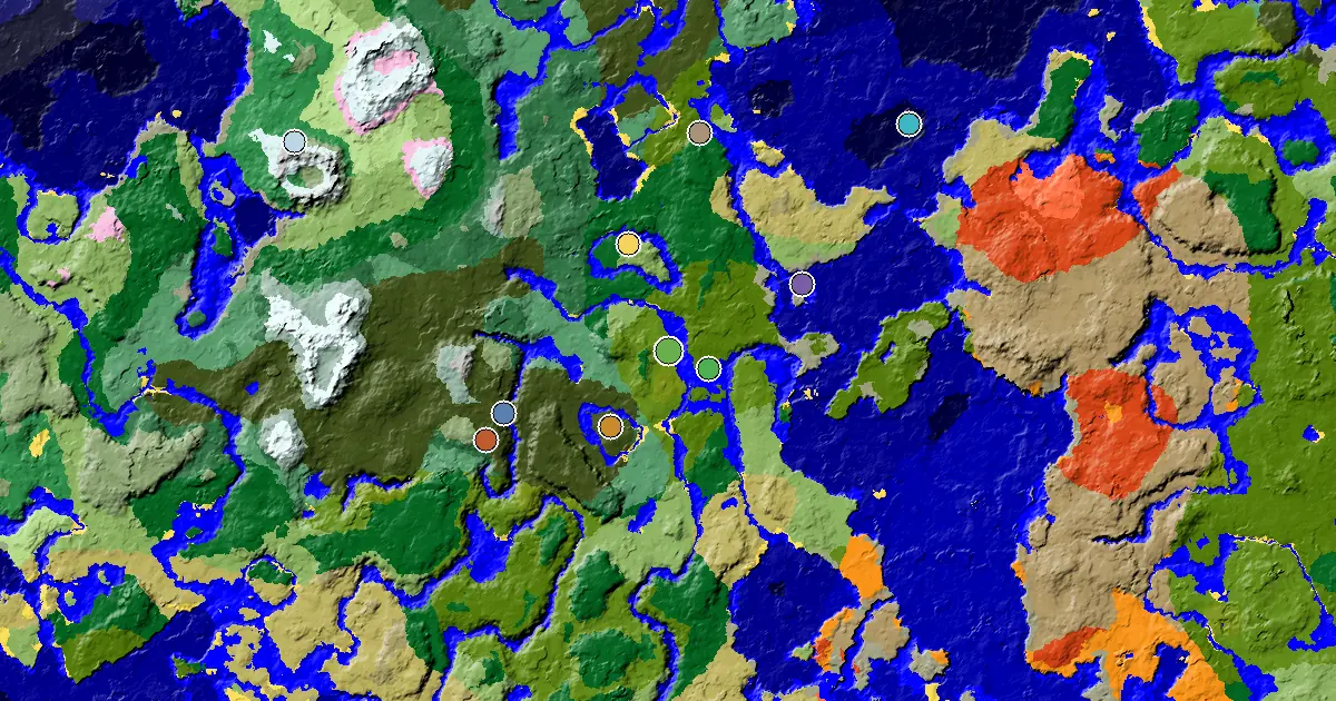 Sparse Jungle Spawn — a Mansion Within Reach — biome and structure map