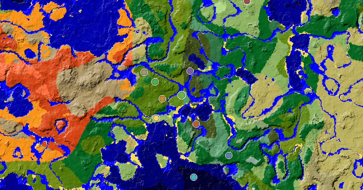 Sparse Jungle Seed With a Woodland Mansion Nearby — biome and structure map