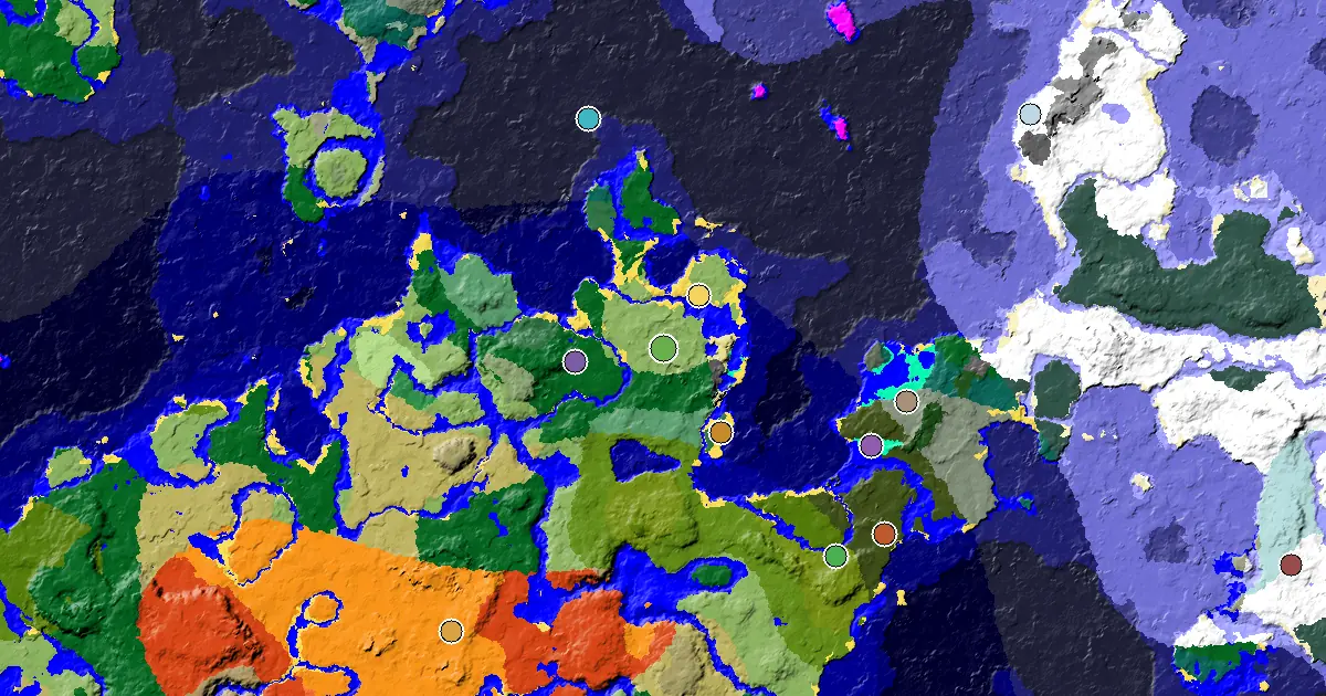 Minecraft Plains Seed: a Mansion Within Reach — biome and structure map