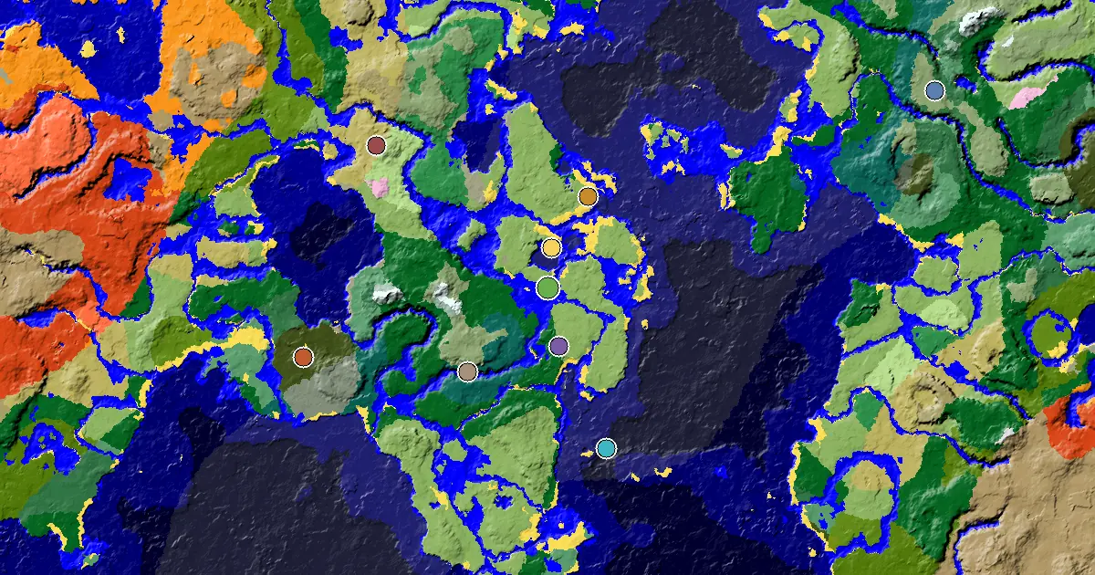 a Village Beside Spawn Near a Plains Spawn — biome and structure map