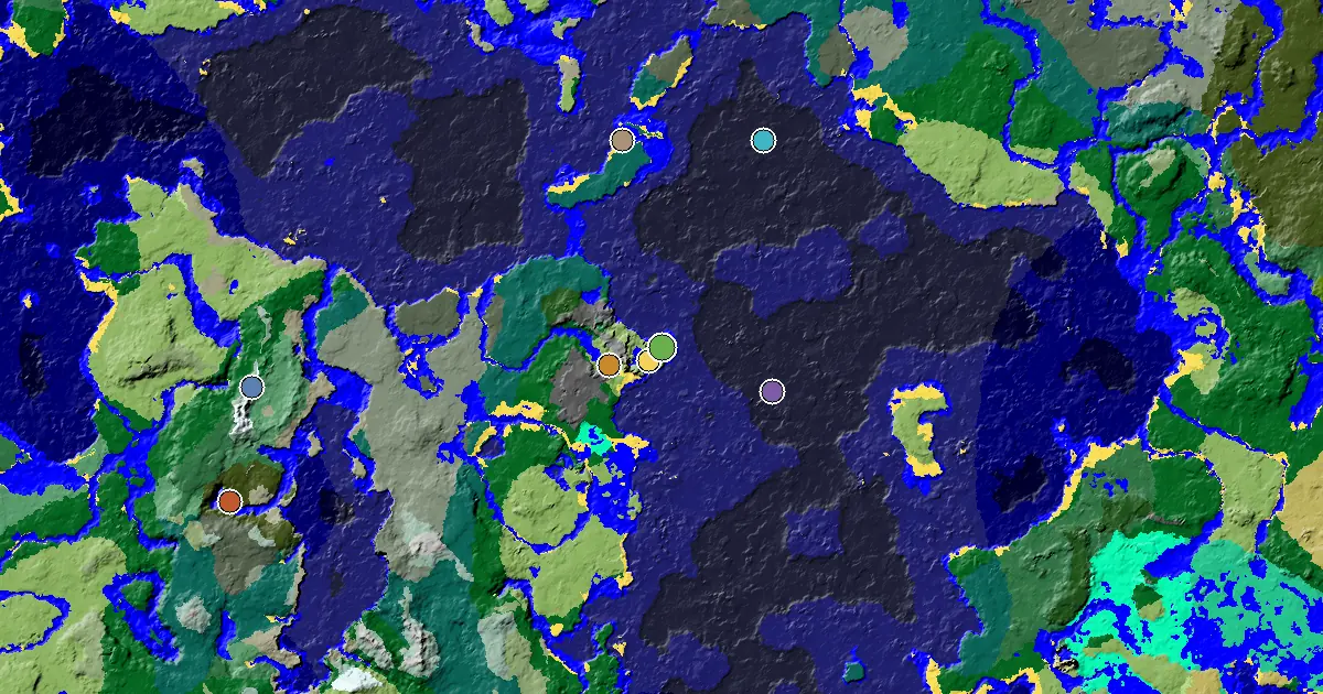 Minecraft Plains Seed: a Village at Spawn — biome and structure map
