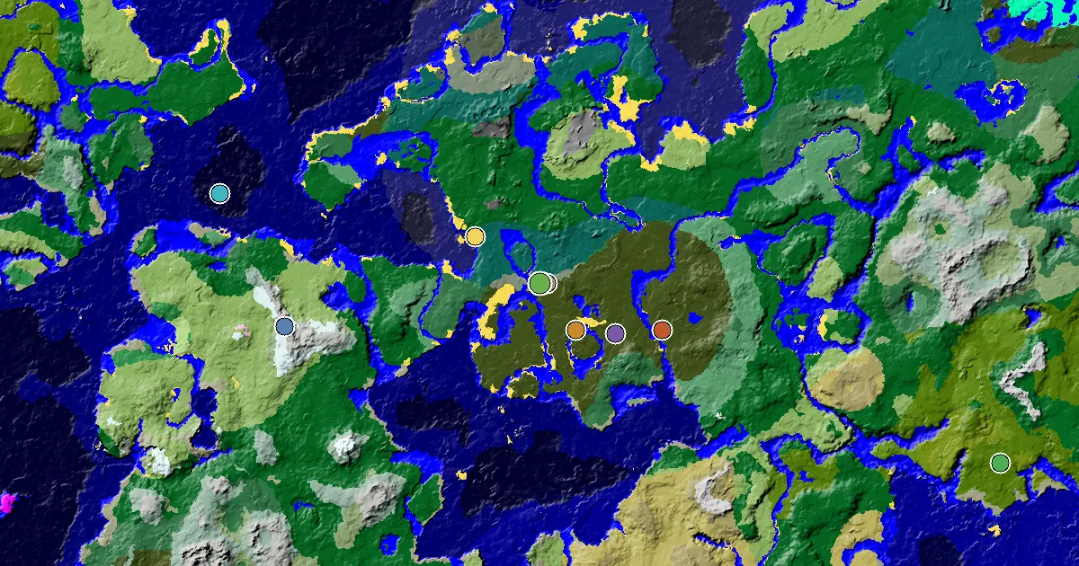 Old Growth Spruce Taiga Spawn — a Mansion Within Reach — biome and structure map
