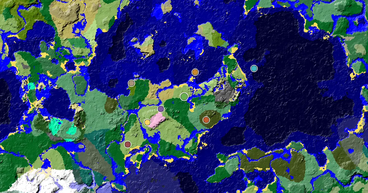 Plains Spawn — a Woodland Mansion Nearby — biome and structure map