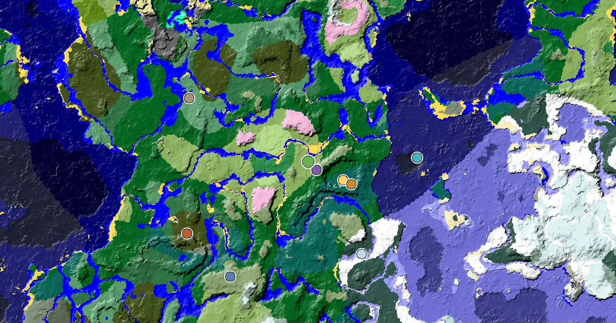 Plains Spawn — a Mansion Within Reach — biome and structure map