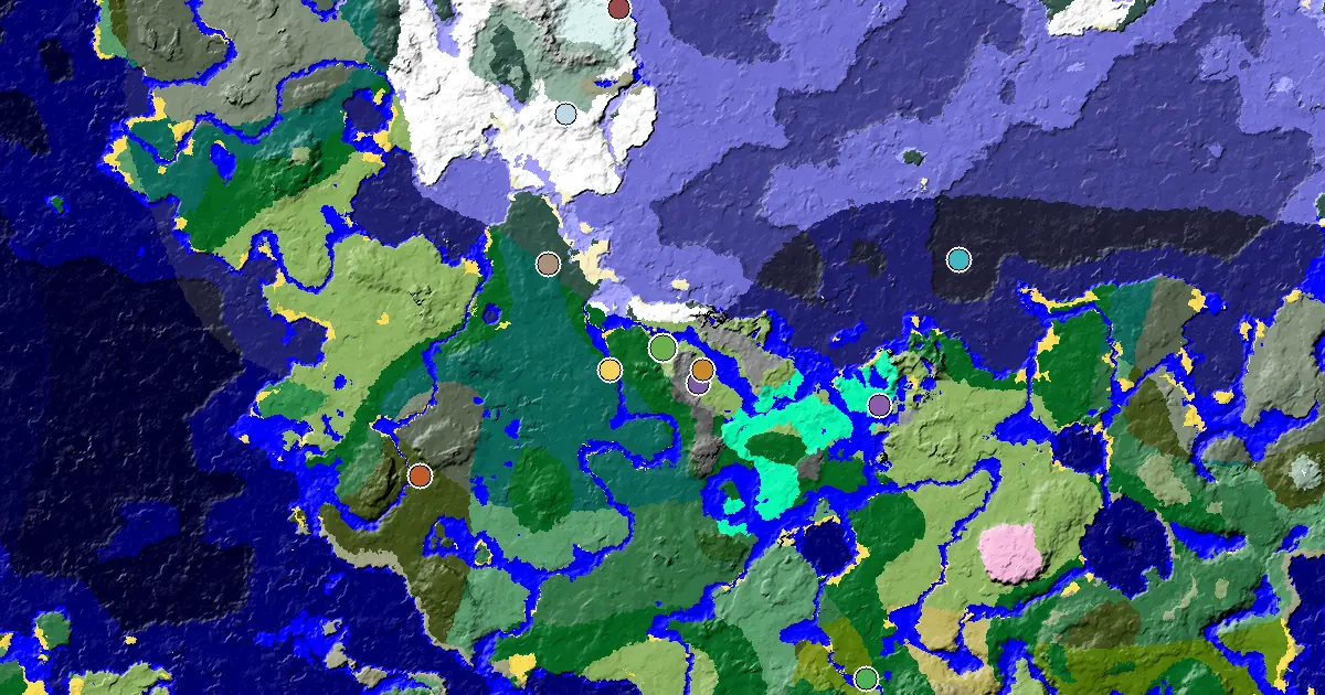 Plains Spawn — a Mansion Within Reach — biome and structure map