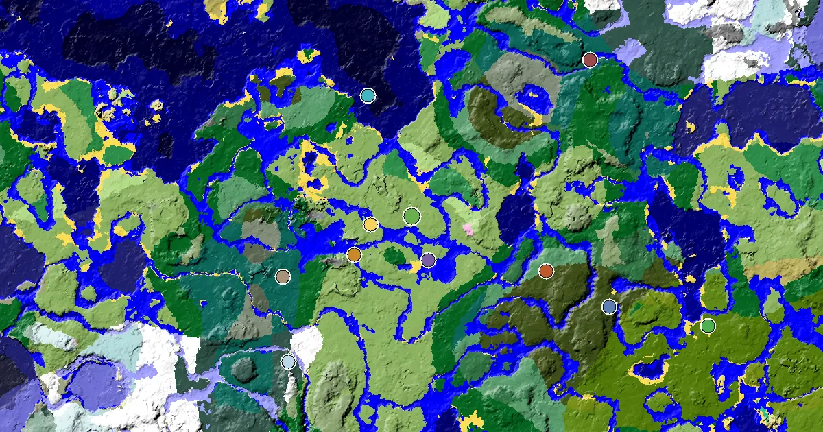 Plains Spawn — a Mansion Within Reach — biome and structure map