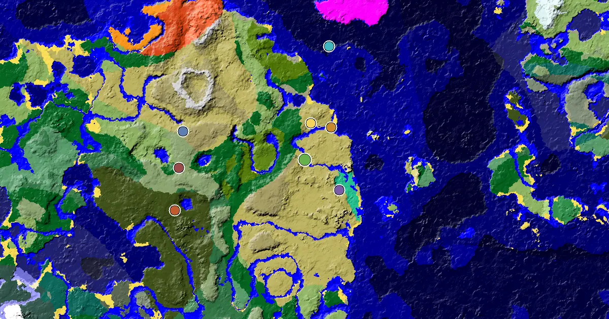 Savanna Seed With a Mansion Within Reach — biome and structure map