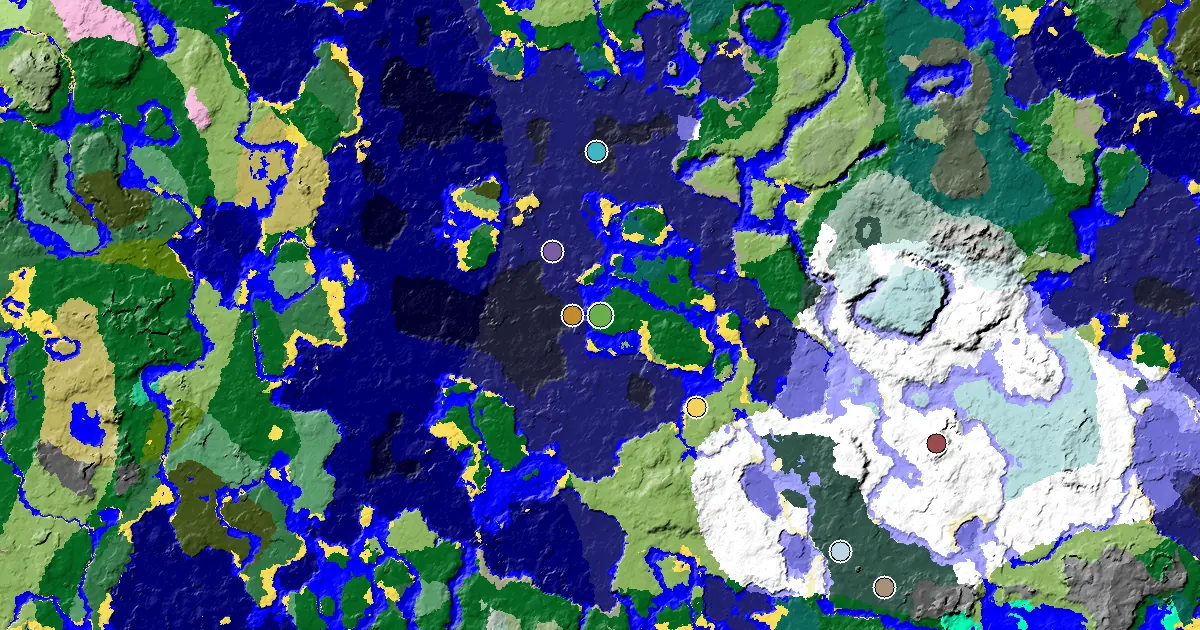 Forest Spawn — a Trial Chamber by Spawn — biome and structure map