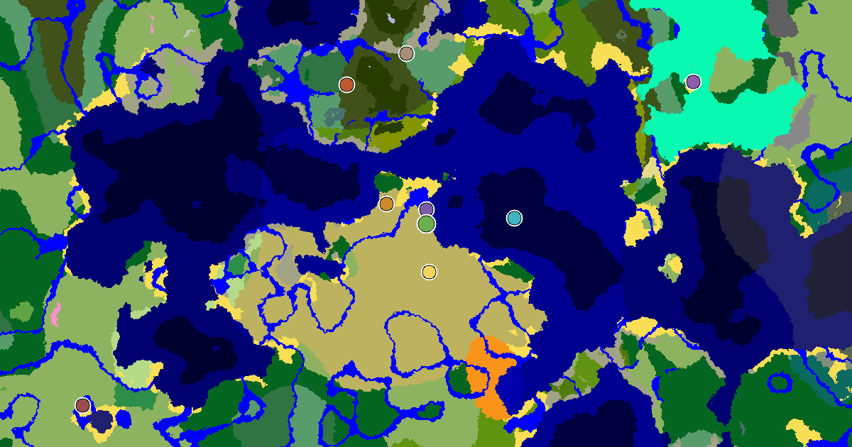 Savanna Seed With a Mansion Within Reach — biome and structure map