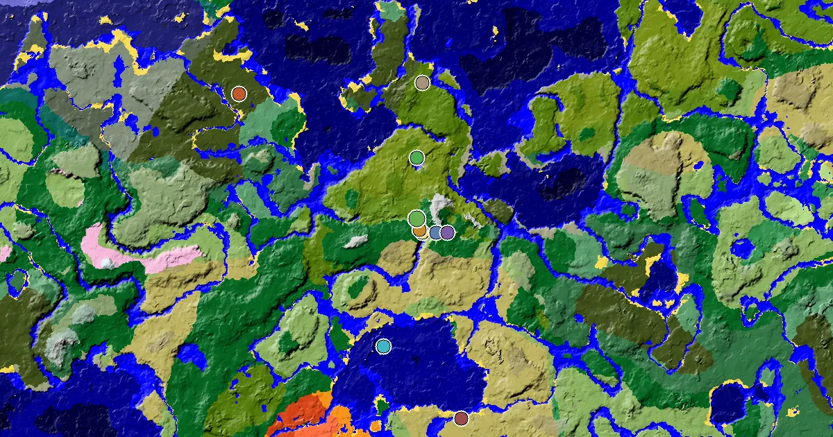 Sparse Jungle Spawn — an Ancient City Under Spawn — biome and structure map