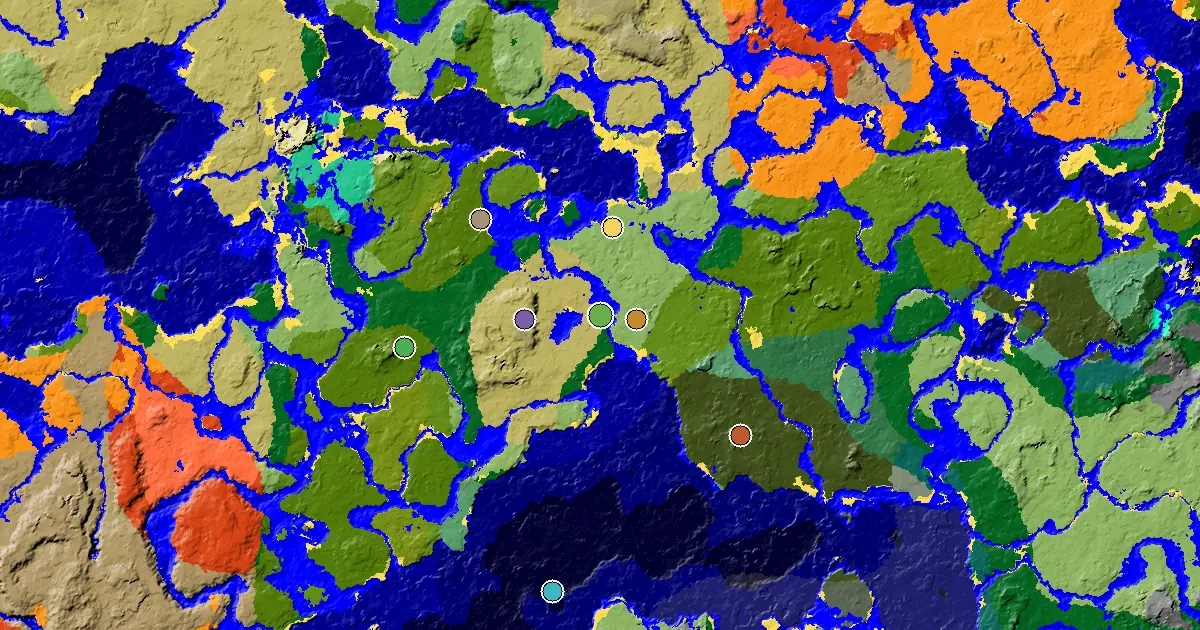a Trial Chamber by Spawn Near a Savanna Spawn — biome and structure map