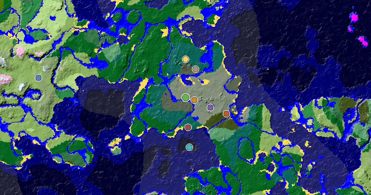 Beach Spawn — a Trial Chamber by Spawn — biome and structure map