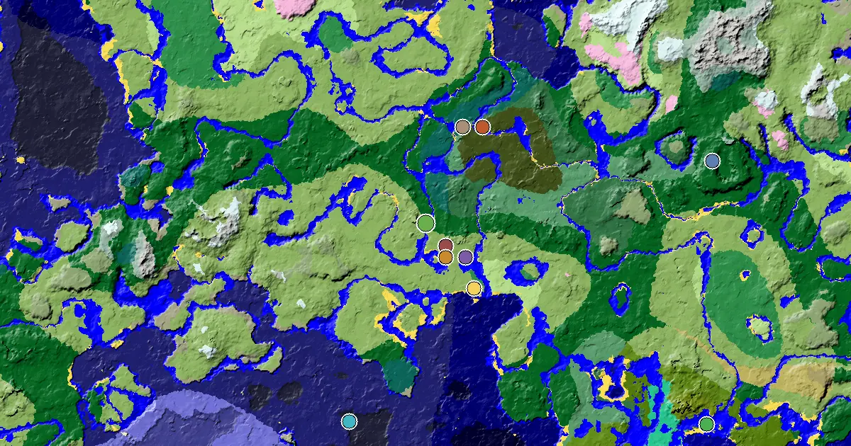 a Mansion Within Reach Near a Plains Spawn — biome and structure map