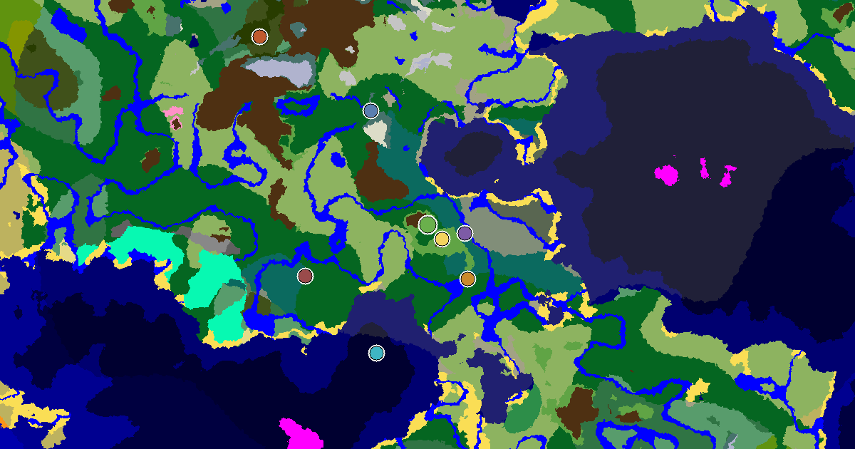 Minecraft Meadow Seed: a Village Beside Spawn — biome and structure map