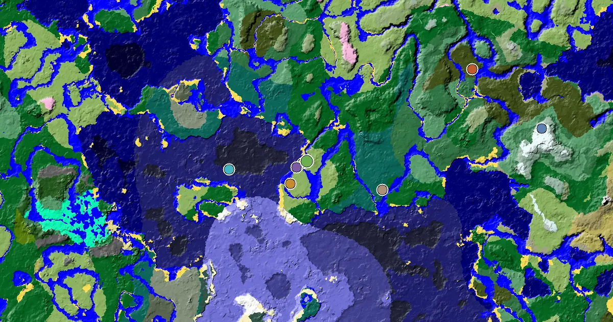 Minecraft Plains Seed: a Village at Spawn — biome and structure map