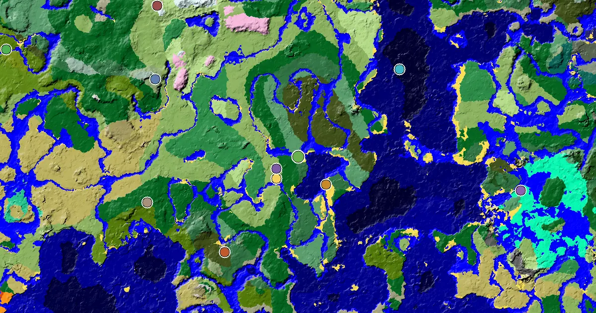 Birch Forest Spawn — a Mansion Within Reach — biome and structure map