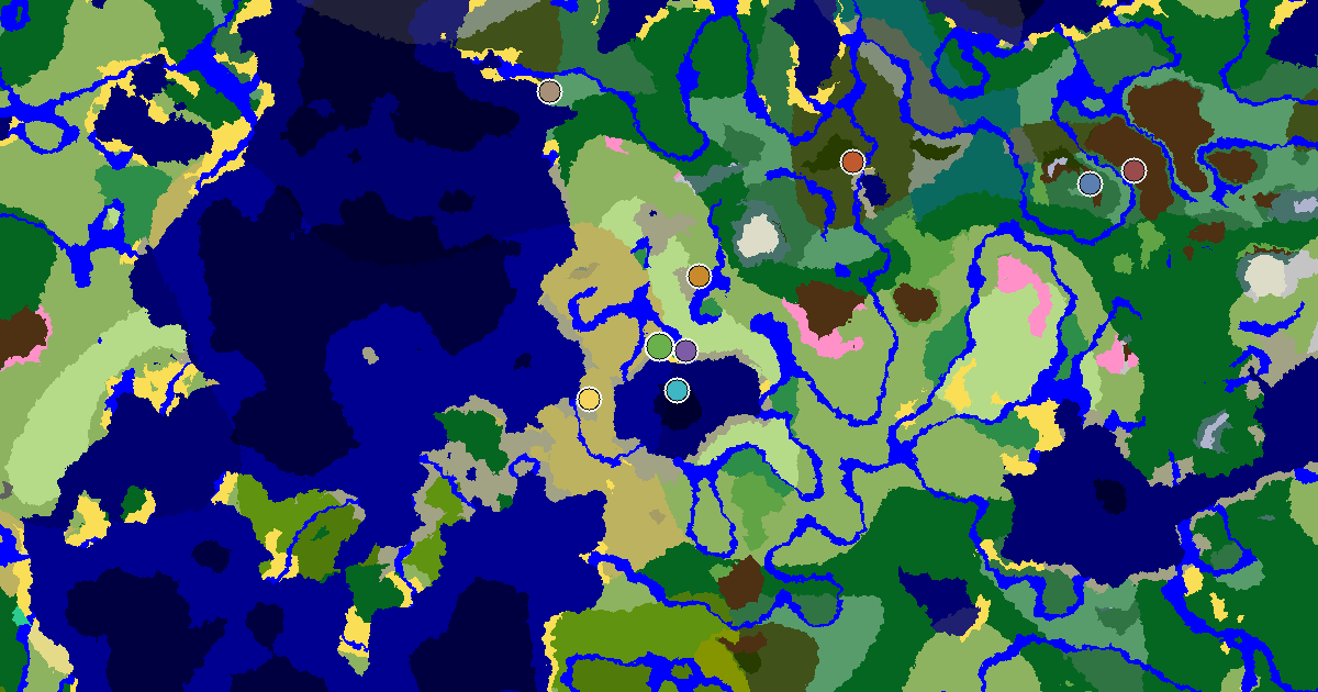 Savanna Seed With a Mansion Within Reach — biome and structure map