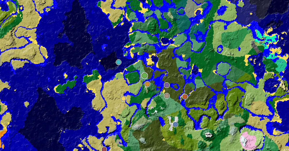 a Mansion Within Reach Near a Old Growth Birch Forest Spawn — biome and structure map