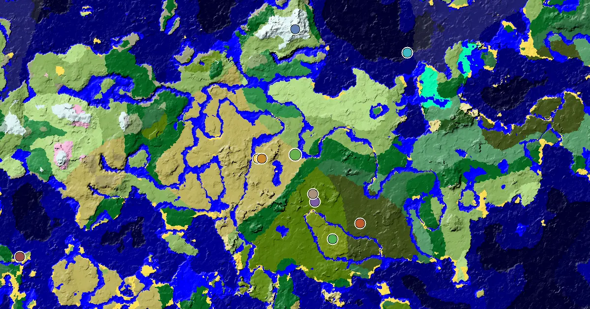 Savanna Spawn — a Mansion Within Reach — biome and structure map