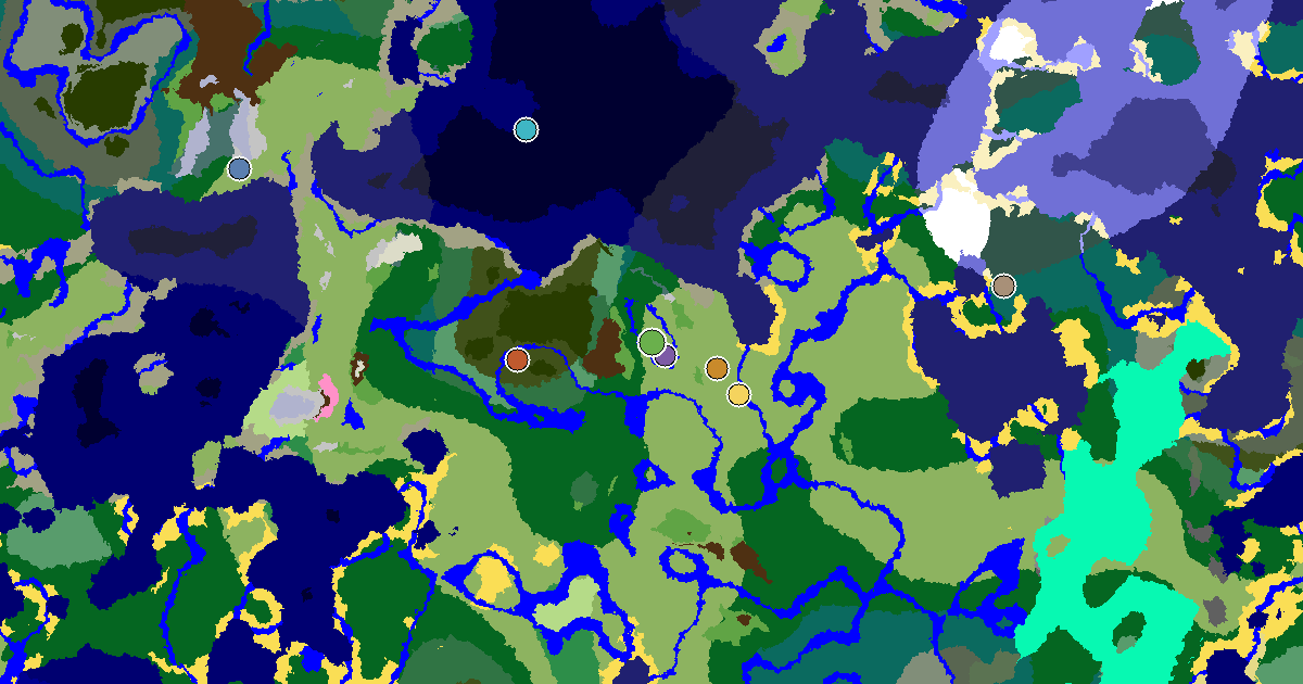 Plains Seed With a Mansion Within Reach — biome and structure map