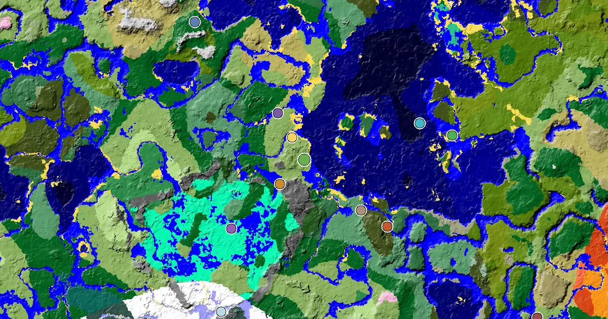 Minecraft Plains Seed: a Mansion Within Reach — biome and structure map around spawn