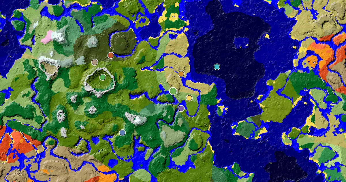 Minecraft Plains Seed: a Mansion Within Reach — biome and structure map