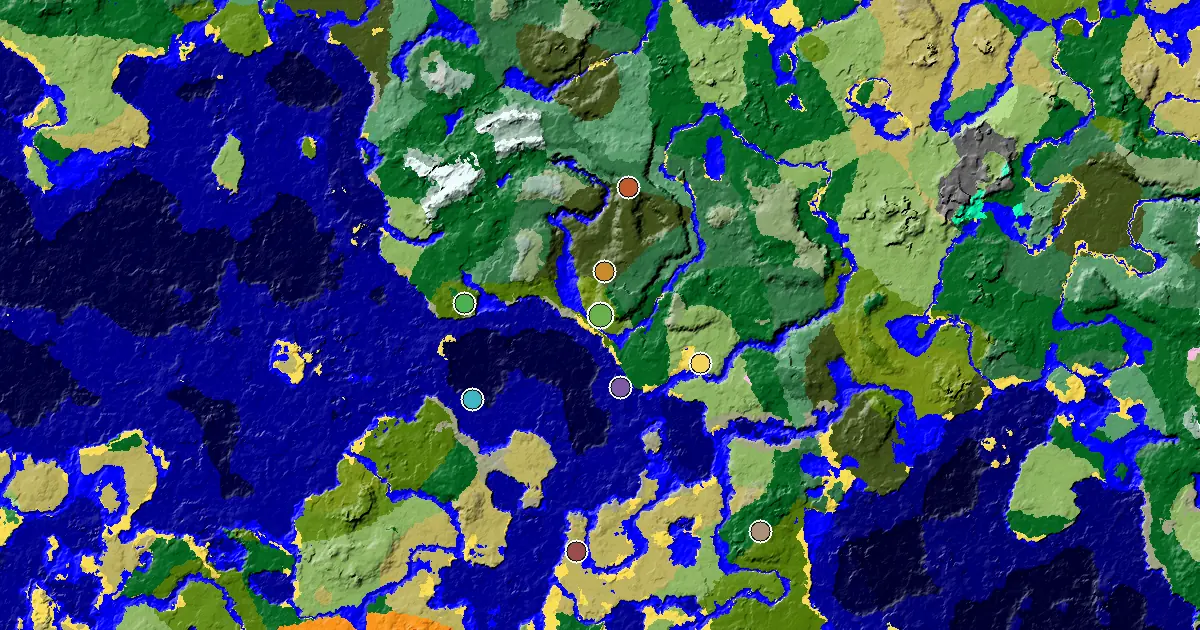 Minecraft Sparse Jungle Seed: a Mansion Within Reach — biome and structure map