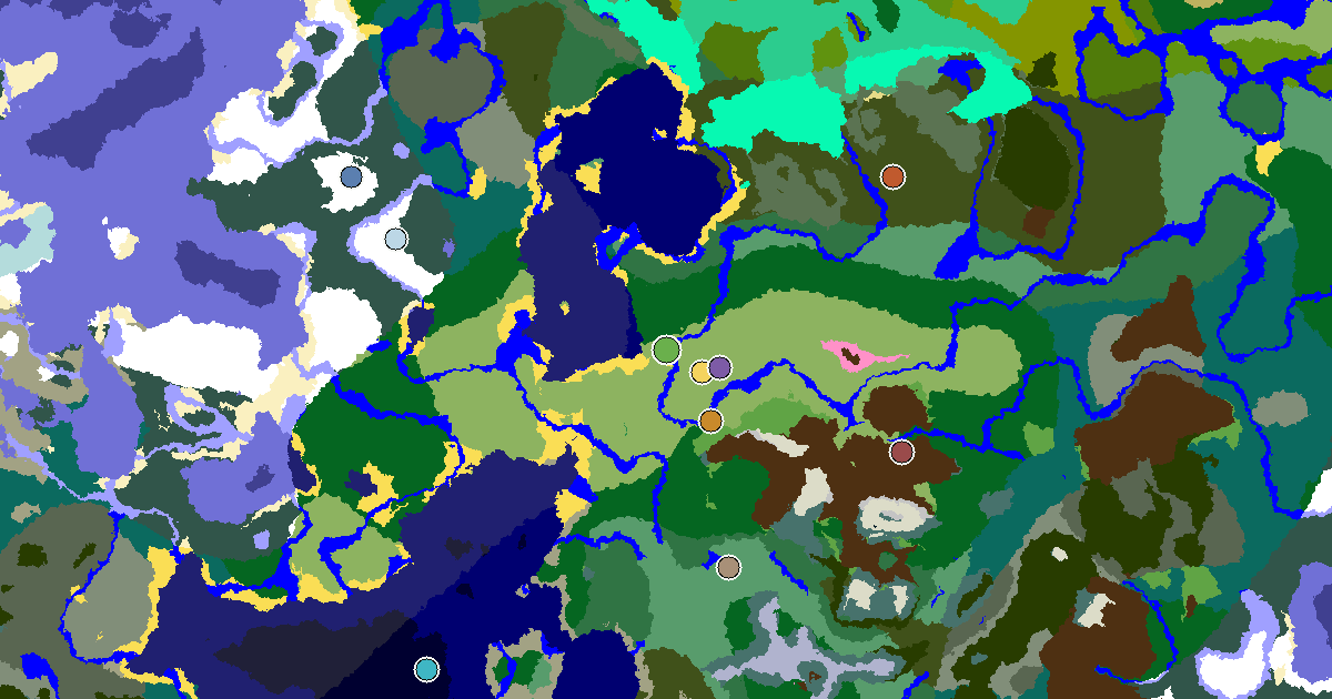 Minecraft Plains Seed: a Village Beside Spawn — biome and structure map