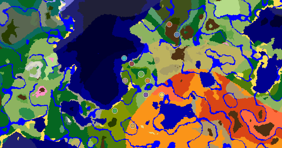 Forest Spawn — a Mansion Within Reach — biome and structure map