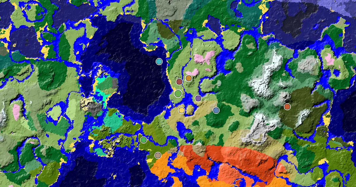 a Village Close to Spawn Near a Plains Spawn — biome and structure map