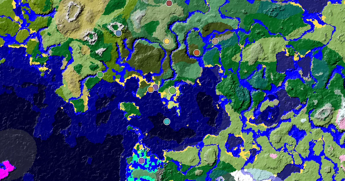Minecraft Plains Seed: a Mansion Within Reach — biome and structure map